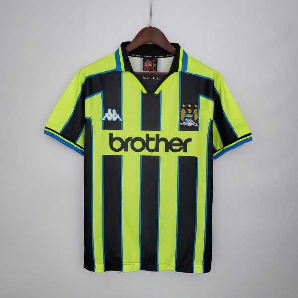 MANCHESTER CITY 1998-2000 AWAY RETRO FOOTBALL SHIRT