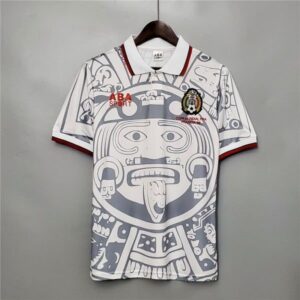 MEXICO WORLD CUP WHITE 1998 AWAY FOOTBALL SHIRT