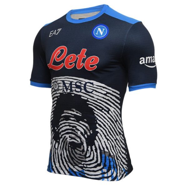 SSC Napoli Special Edition Navy Blue Maradona Match Shirt 2021/2022