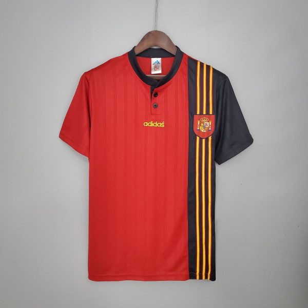 SPAIN EURO 1996 HOME RETRO FOOTBALL SHIRT