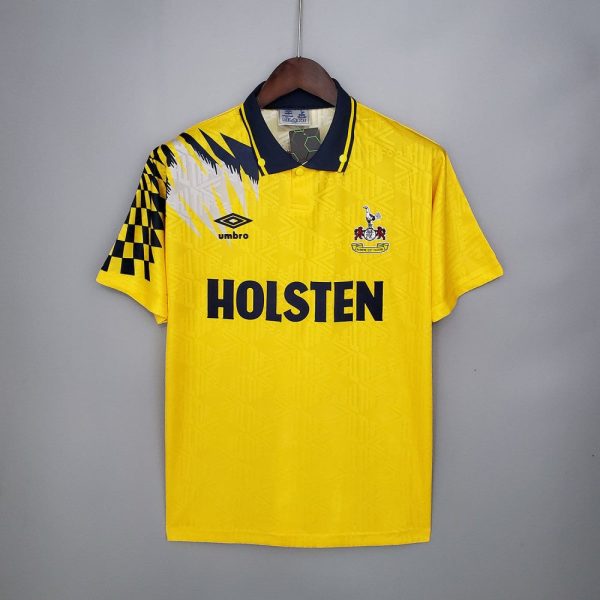 TOTTENHAM 1992-1994 YELLOW THIRD RETRO AWAY FOOTBALL SHIRT