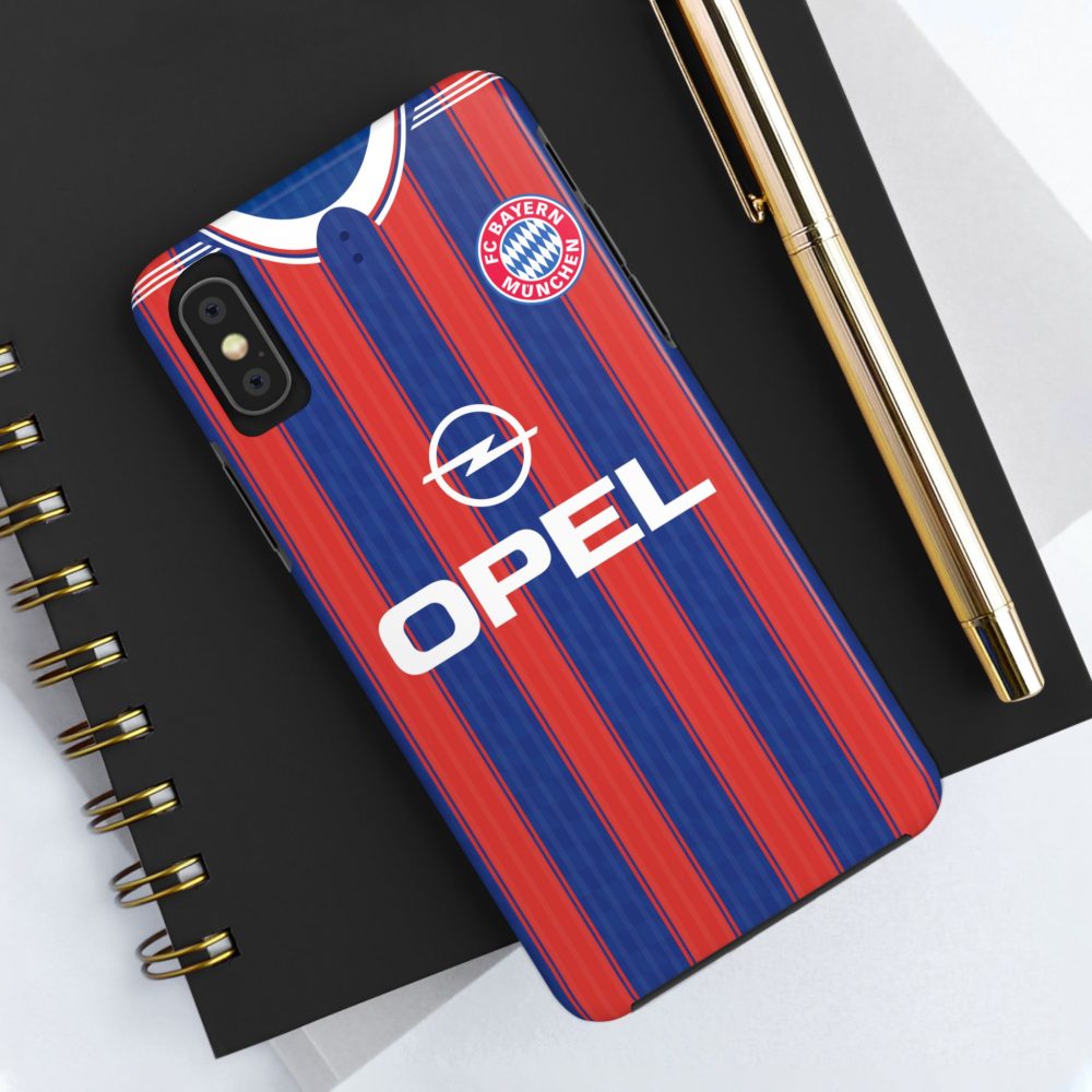 Bayern Munich 1995 Retro Home Jersey Phone Cases - Vintage Tough Phone Cases