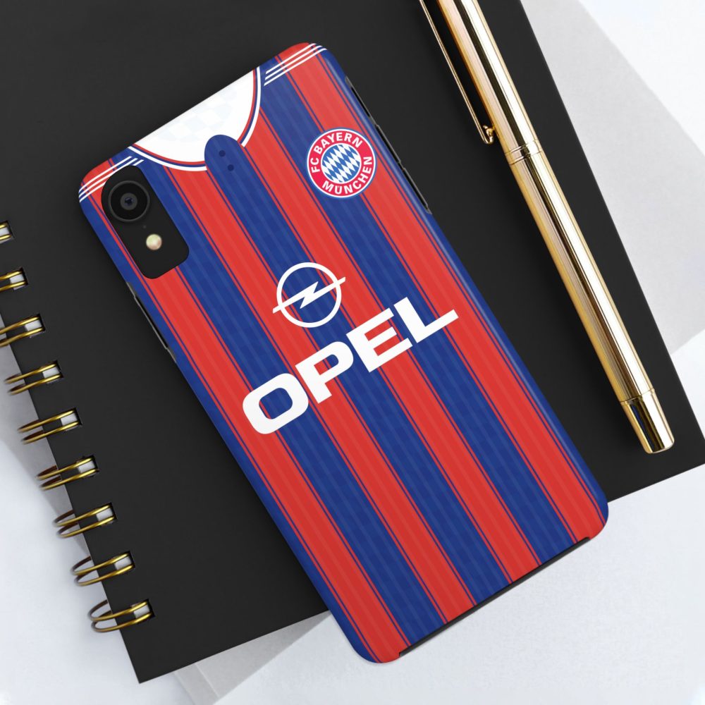 Bayern Munich 1995 Retro Home Jersey Phone Cases - Vintage Tough Phone Cases