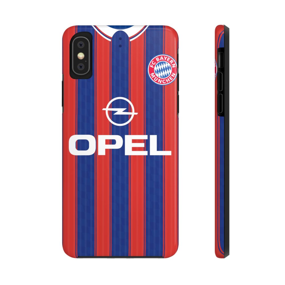 Bayern Munich 1995 Retro Home Jersey Phone Cases - Vintage Tough Phone Cases