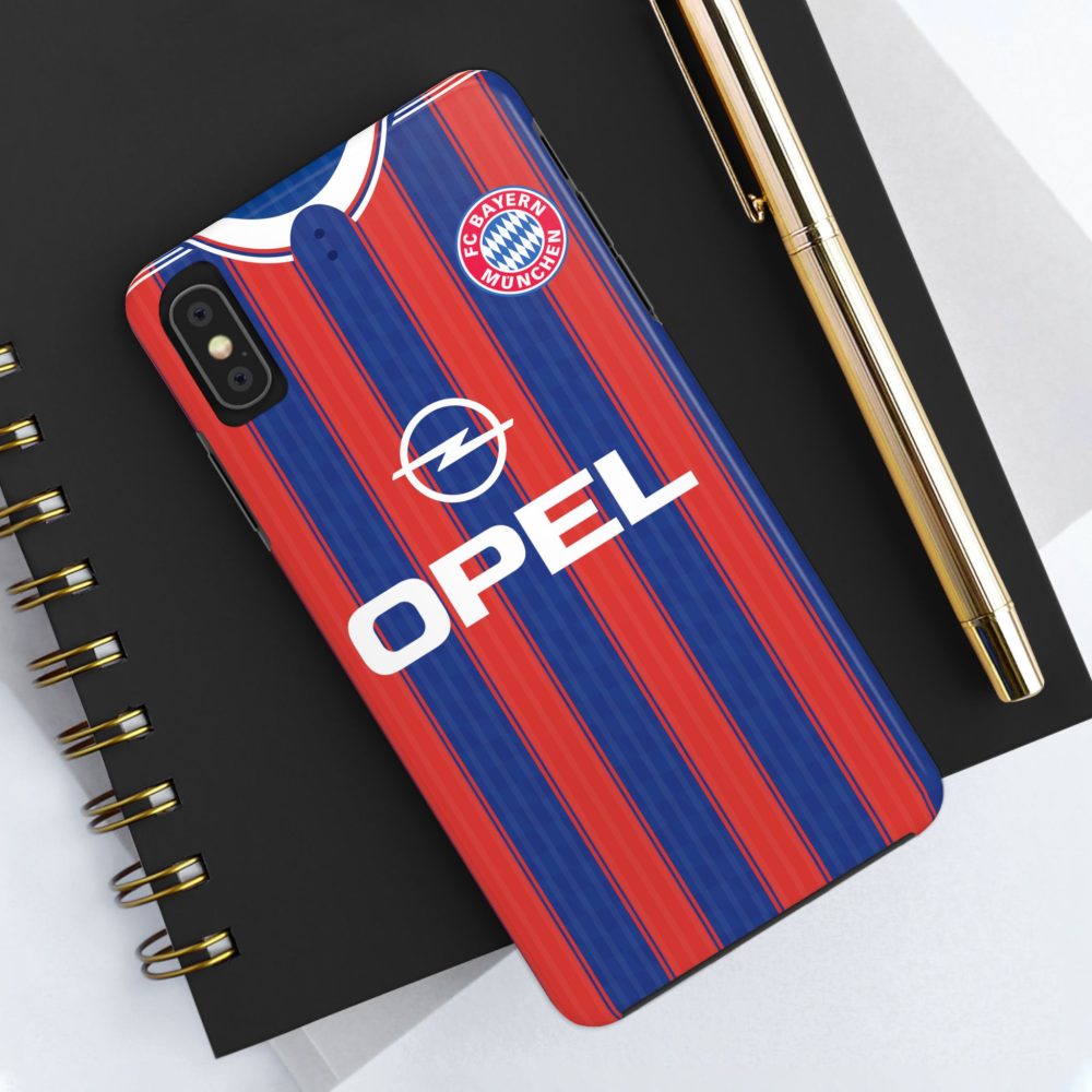 Bayern Munich 1995 Retro Home Jersey Phone Cases - Vintage Tough Phone Cases