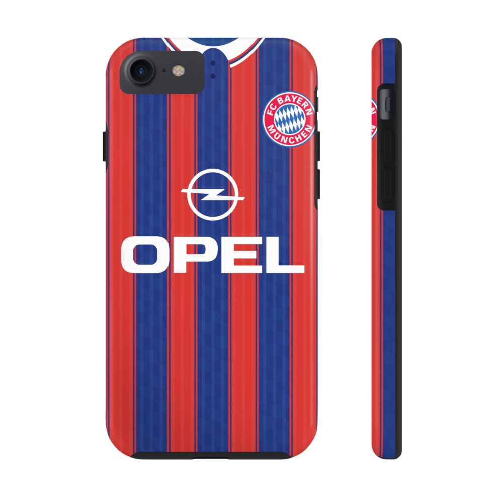 Bayern Munich 1995 Retro Home Jersey Phone Cases - Vintage Tough Phone Cases