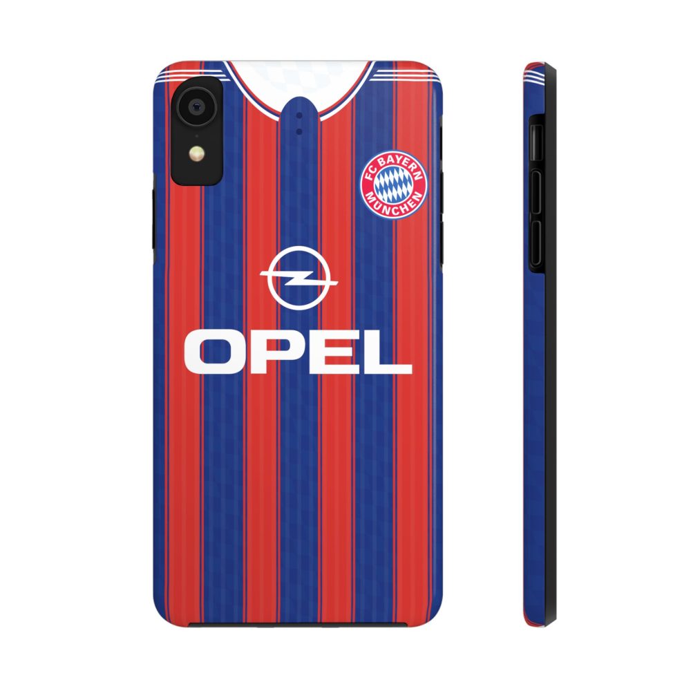 Bayern Munich 1995 Retro Home Jersey Phone Cases - Vintage Tough Phone Cases