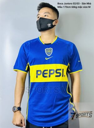 Boca Juniors Retro Jersey 2002/2003 Home Shirt