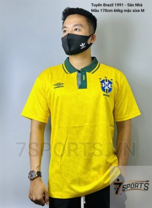 Brazil Retro Jersey 1991 Home Shirt