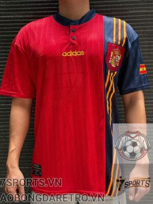 Spain Retro Jersey 1996 Home Shirt