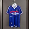 France Retro Soccer Jersey 1998 - Home Shirt Name Number Set #10 ZIDANE