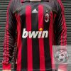 AC Milan Retro Soccer Jersey 2006 Long Sleeve - Home Shirt Name Number Set #7 SHEVCHENKO