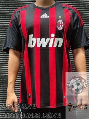 AC Milan Retro Soccer Jersey 2008 - Home Shirt