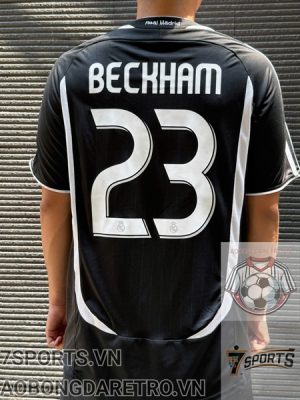 Real Madrid Retro Soccer Jersey 2006 - Home Shirt Name Number Set #23 BECKHAM