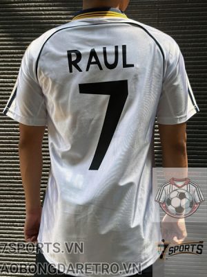Real Madrid Retro Soccer Jersey 1998 - Home Shirt Name Number Set #7 RAUL