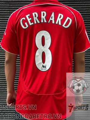 Liverpool Retro Soccer Jersey 2006 - Home Shirt Name Number Set #8 GERRARD