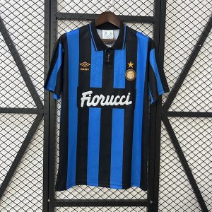 Inter Milan Retro Soccer Jersey 1992 - Home Shirt