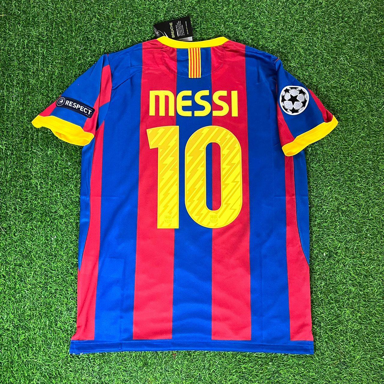 Lionel Messi Barcelona 2011 London Final Jersey Trikot Maillot Soccer Shirt