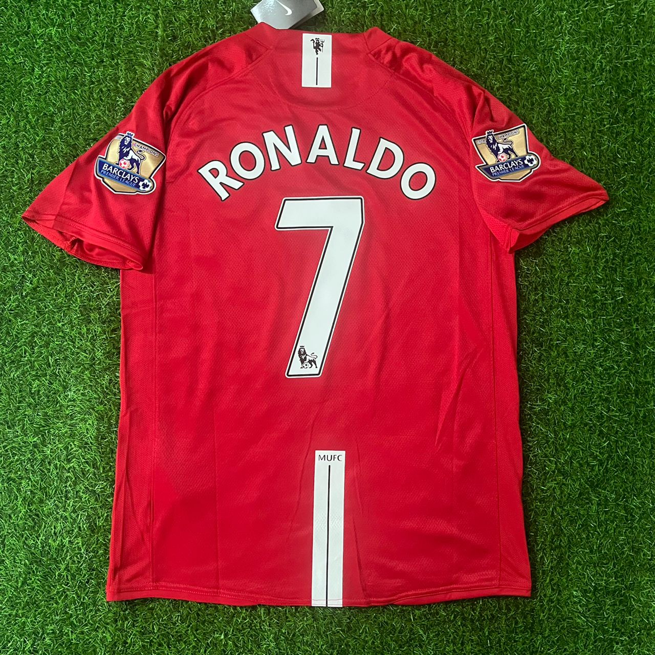 Cristiano Ronaldo CR7 Manchester United 2007 2008 Retro Red Jersey Trikot