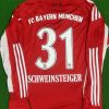 Bastian Schweinsteiger FC Bayern Munich 2010/11 Red Retro Trikot Jersey Trikot