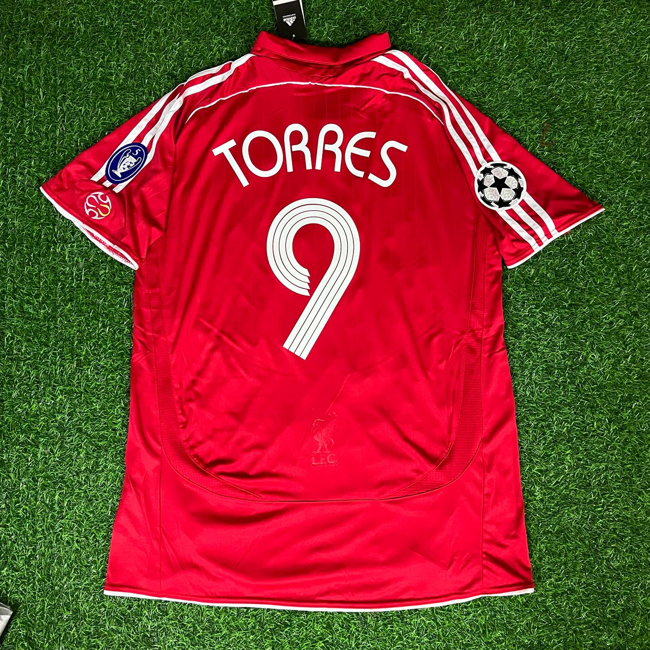 Fernando Torres Liverpool 2007 2008 Season Champions League Red Retro Football Jersey