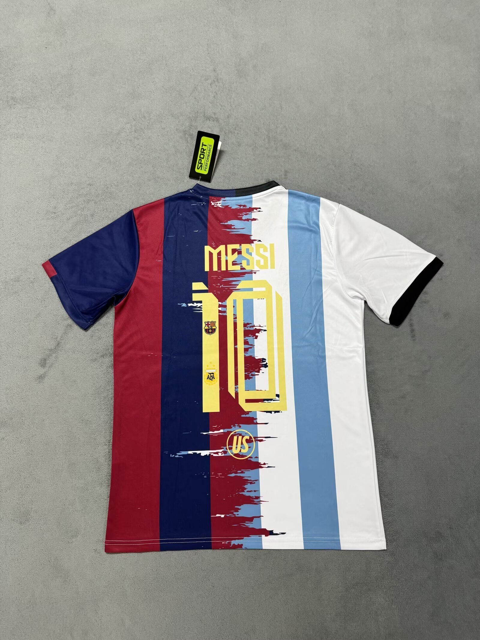 Lionel Messi Barcelona + Argentina Legend Special Jersey Trikot Maillot Soccer Shirt
