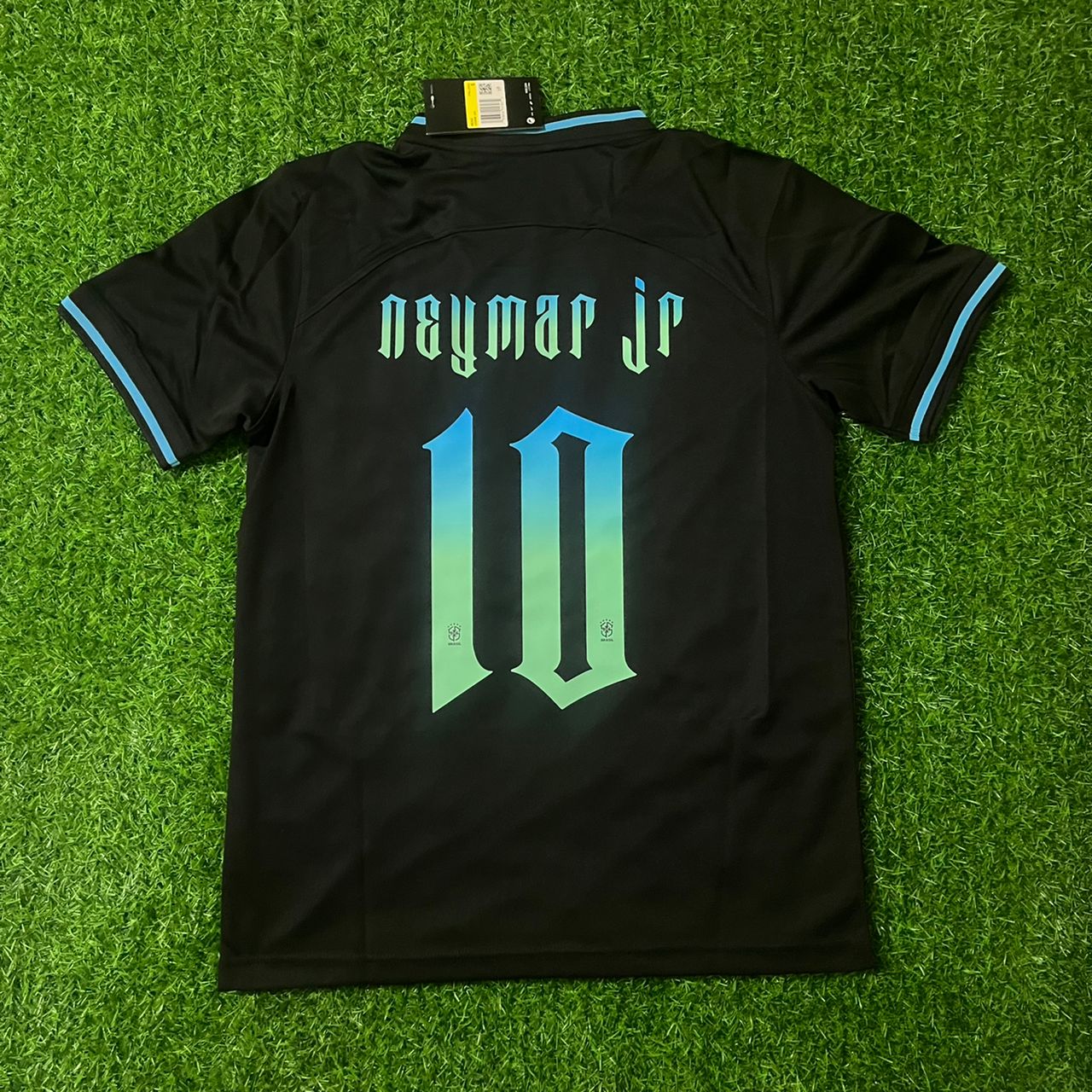 Neymar Jr Brazil Retro Football Jersey Trikot Maglia Soccer Shirt