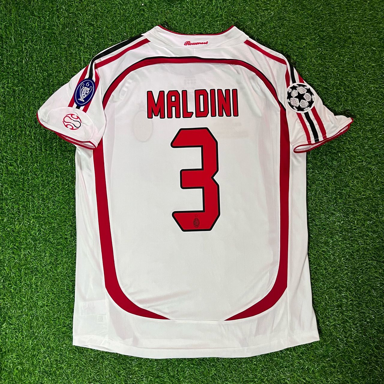 Paolo Maldini Milan 2007 Final Athene Champions League Final White Retro Jersey Trikot Maillot Maglia