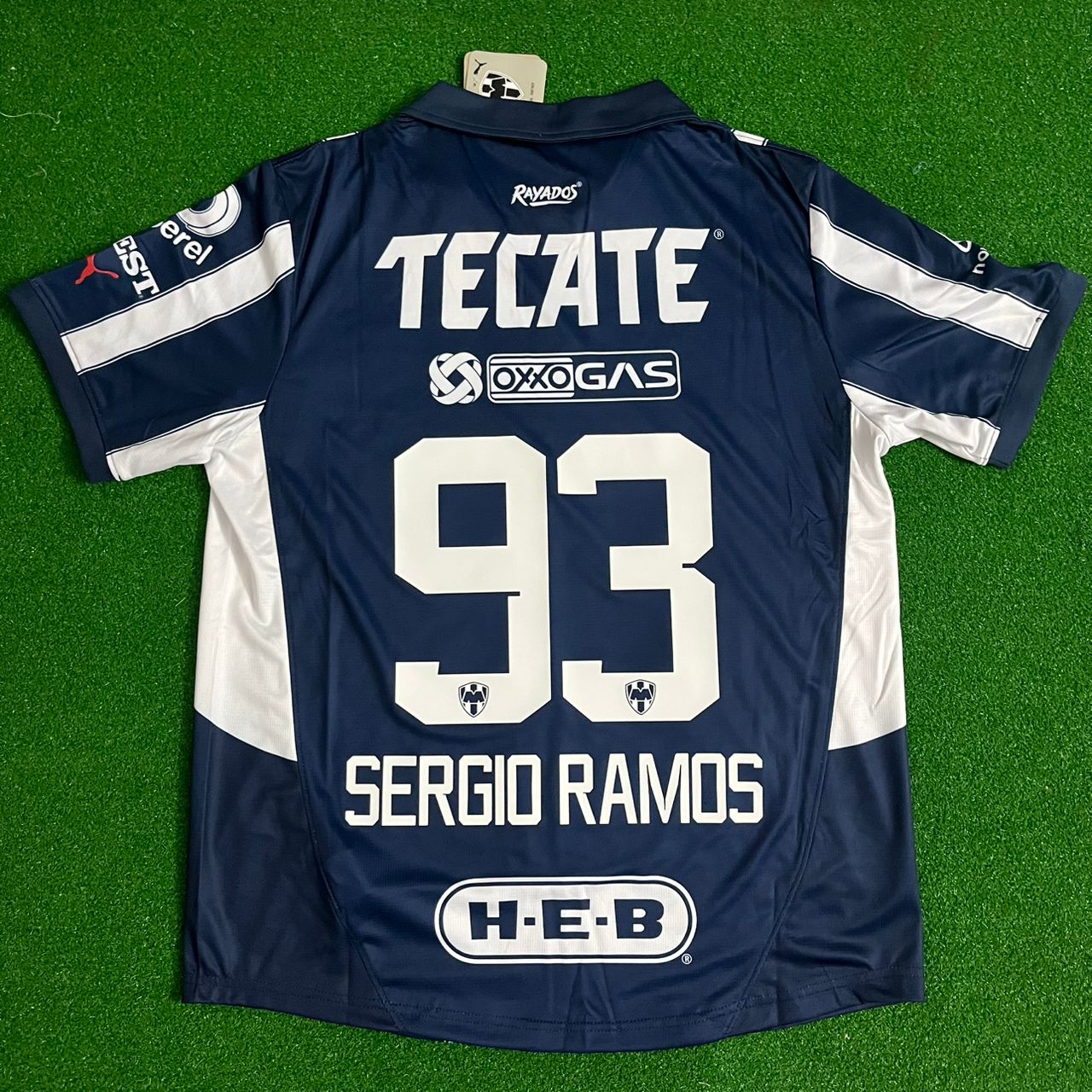 Sergio Ramos Monterrey Home Soccer Jersey Tirkot Maillot Soccer Shirt